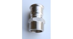 Stainless steel press-fit male bsp adaptor